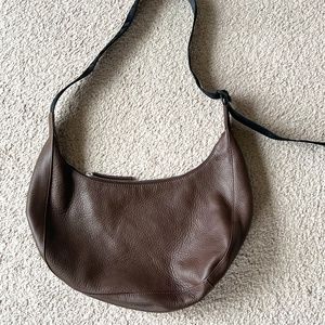 RARE BAGGU | Medium Leather Crescent Bag | Deadstock